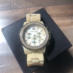 Michael Kors Blonde Tortoise Shell Watch